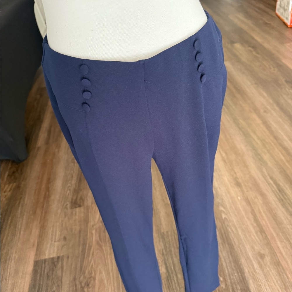 Chic Blue Women's Cropped Pants